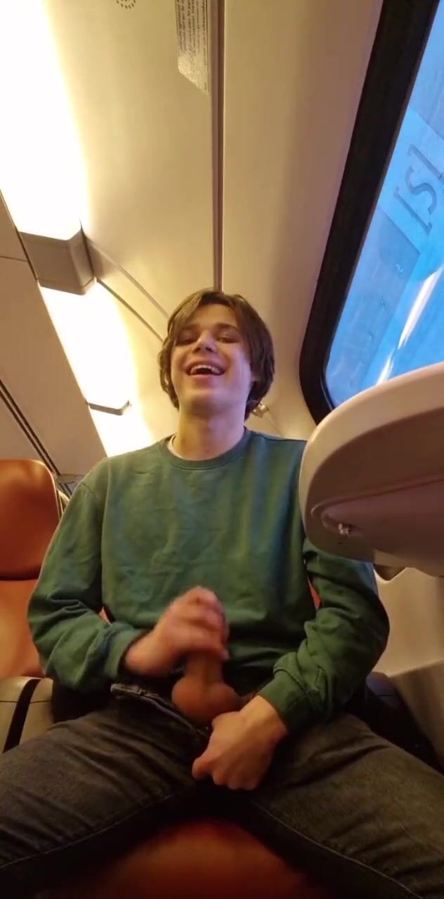 Public twink fun commute with horny boys