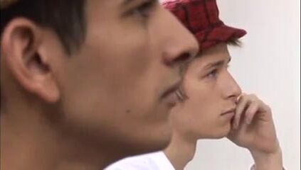 Gay student twink rides daddy bareback