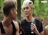 Bare twinks share raw cock 3