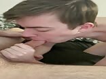 Straight college freshman sucks daddy dick in dorm