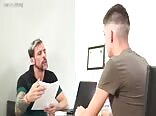 Latino twink gets the job and the cock