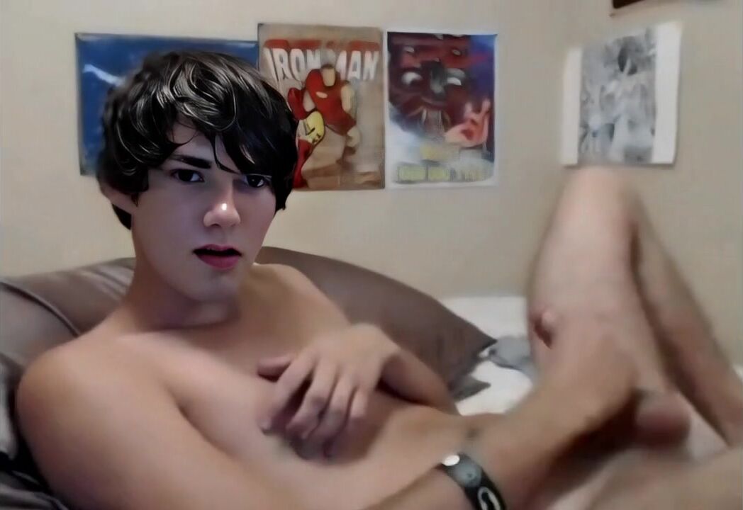 Gbt ai enhanced hot guy jacking off and cumming boys porn