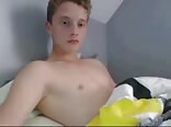 Ginger boy webcam handjob cumshot