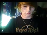 Ginger twink stroking his hard cock