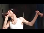 Gloryhole cum eater swallows