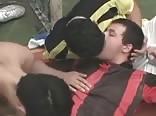 Twink goalie gets daddy's muscle cock bareback