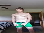 Good looking jock boy strokes ( no cum)