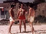 Lifeguard gordan grant strokes his cock