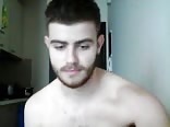 Sexy greek boy shows big cock, nice ass