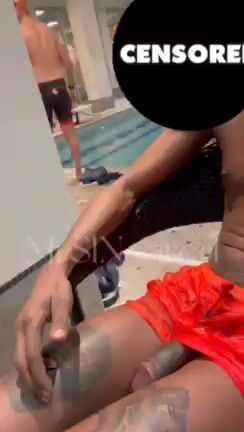 Gym pool showoff