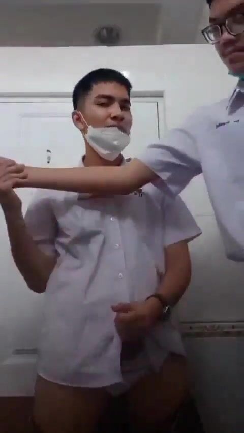 Handjob in the toilet