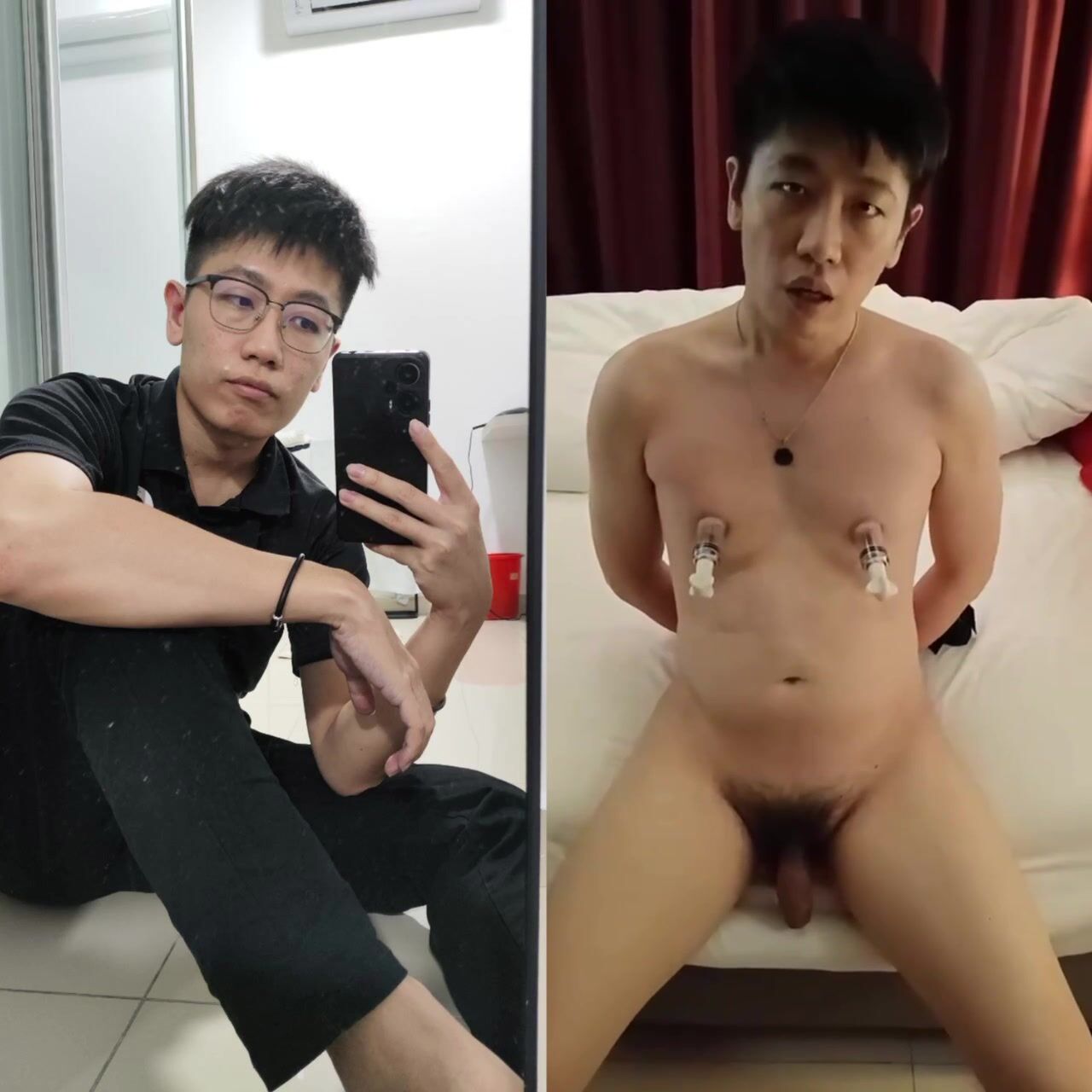 若い白い系男子
