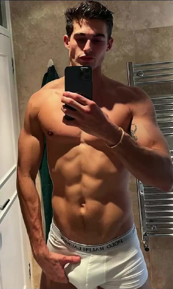 Handsome big cock model shows off & cumshot (compilation)