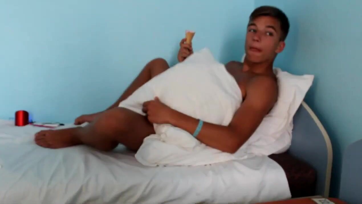 Handsome boy fooling around gay porn