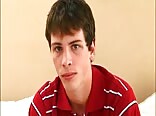 Handsome hunk cums hard in solo gay show