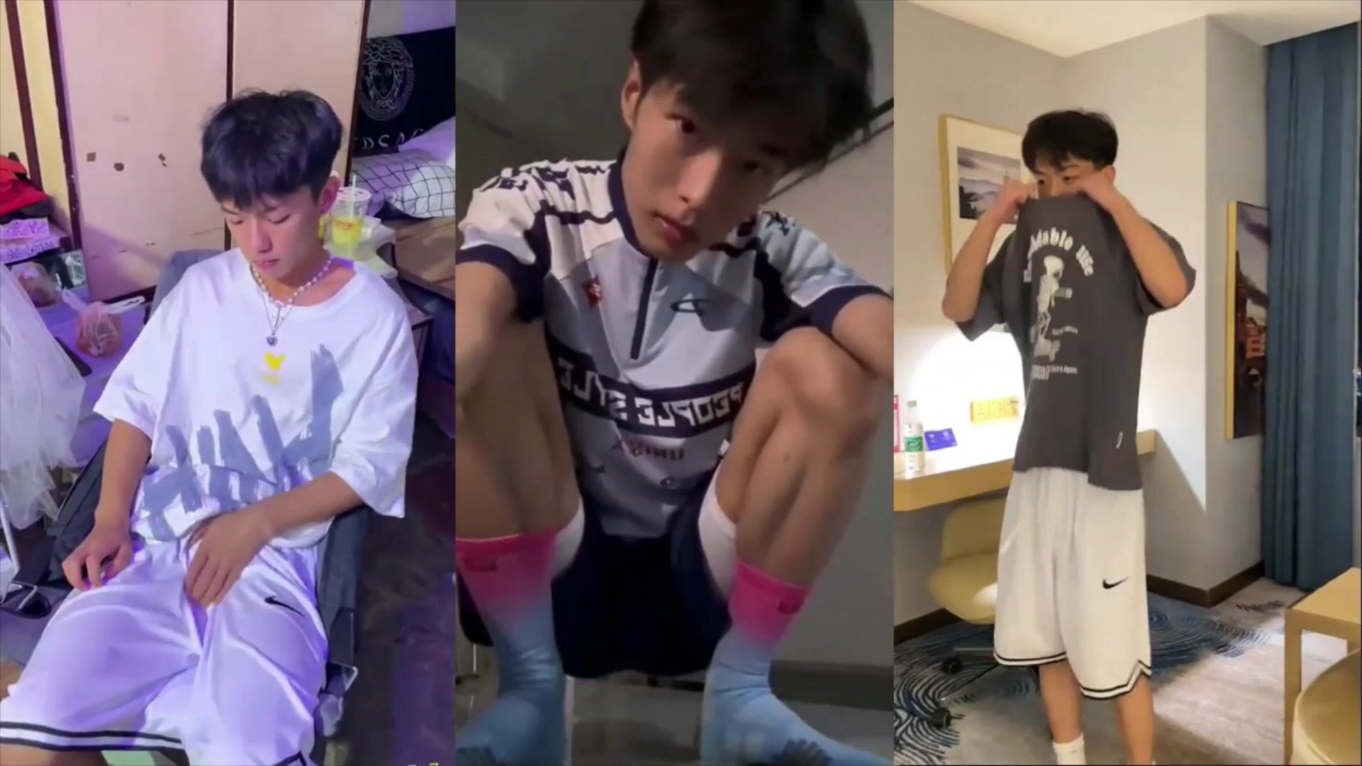 Thai athlete strokes his handsome horny cock