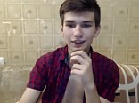 Handsome young boy shows beautiful ass