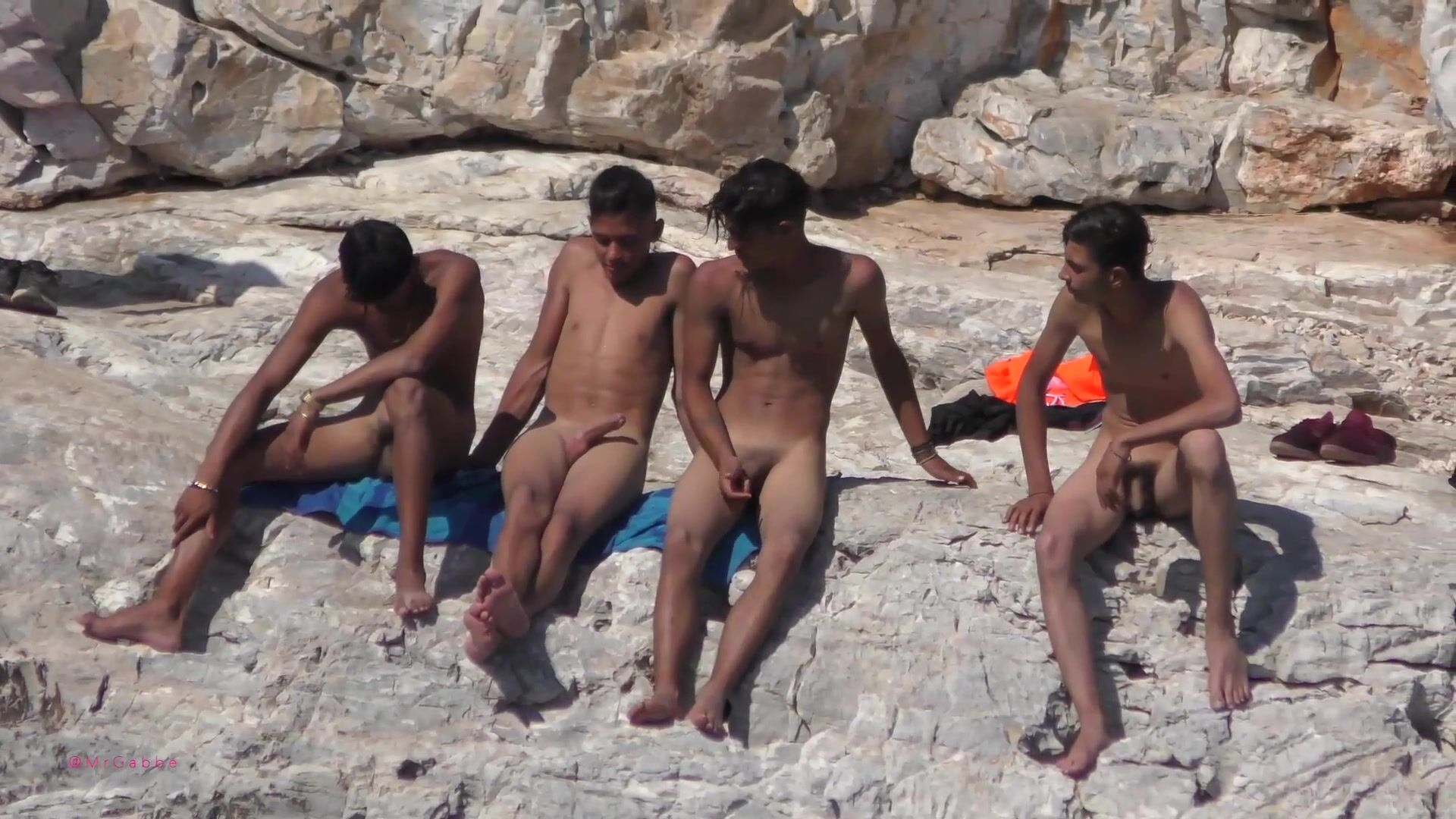 Hanging out with friends at the beach