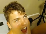 Hottie nuts all over best friend's face