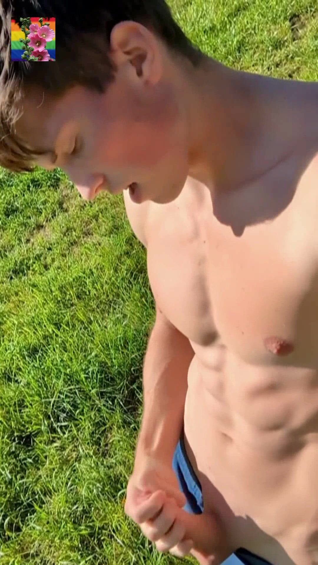 Cumming outside with hard cock 2