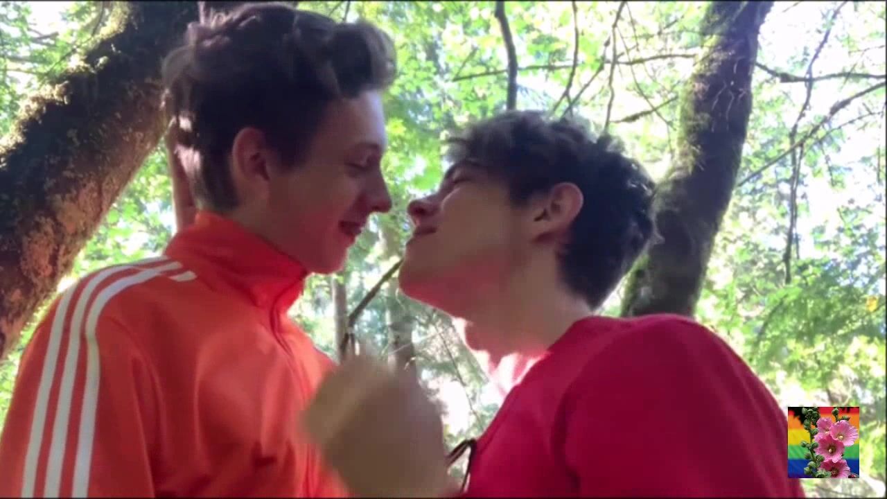 Outdoor cute gay sucks and swallows cum hard
