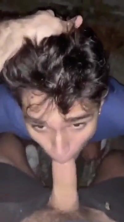 Rough twink takes daddy's bareback cock & cum