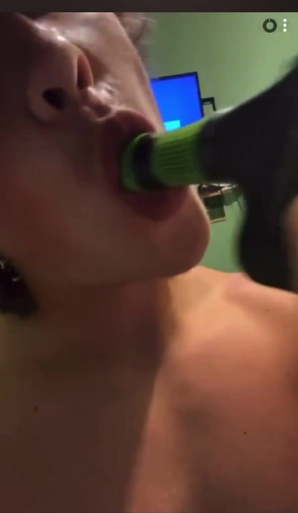 Hairy twink gets brushed hard
