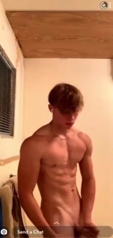 He wank show his strong fit body