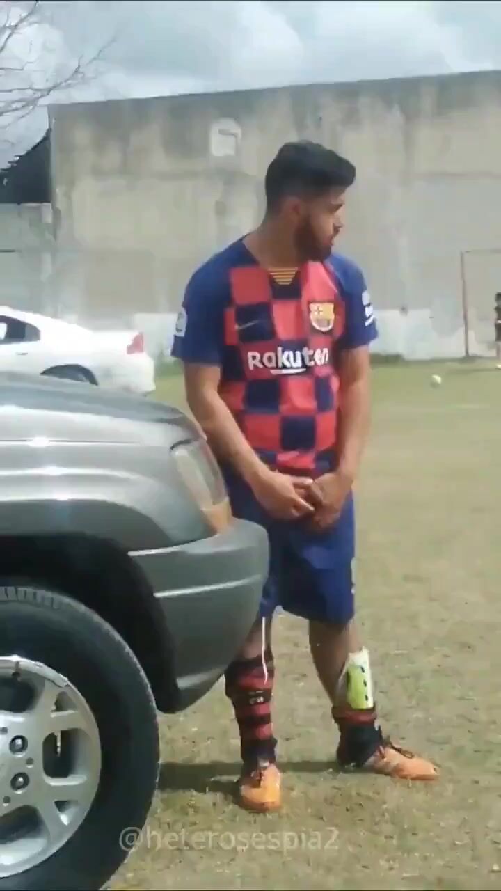 Footballer piss hidden away