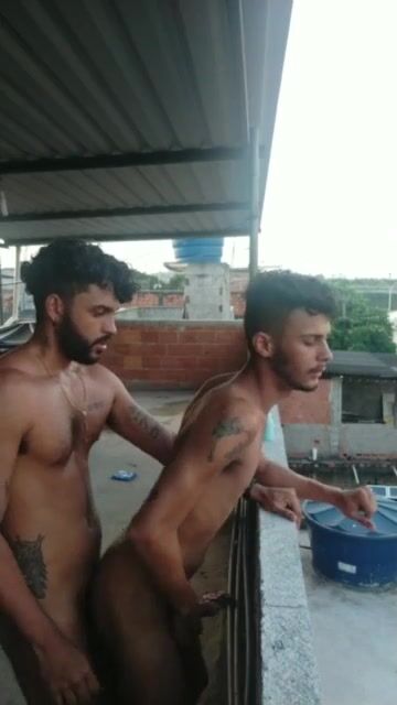 His neighbor and him went to fuck on the roof and thry almost got c...