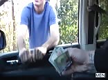 Hitch hiker pays 4 ride gay porn tube