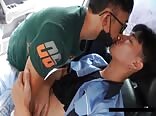 Asian mechanic gets horny with twinks