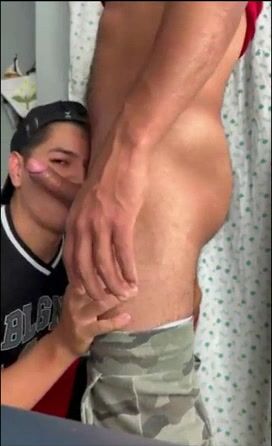 Horny boyfriends blowjob and bareback