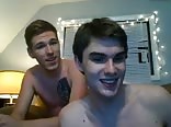 Horny guy takes his lovers cum in his mouth