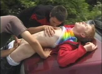 Twink & muscle students bareback cock fun