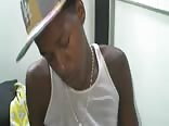 Horny twink ghetto masturbates ebony cock