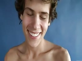 Hot billy jerks and cums