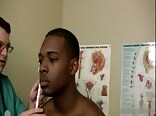 Black guy gets hot medical exam
