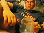Twink cums in tupperware bowl