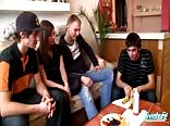 Mädchen mit heißen jungs