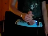 Hot german boy cums while his friend watches online