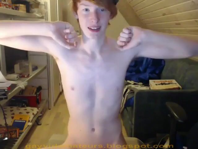 Ginger twinks bareback wank and show cock