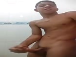 Latin teen cumshot action