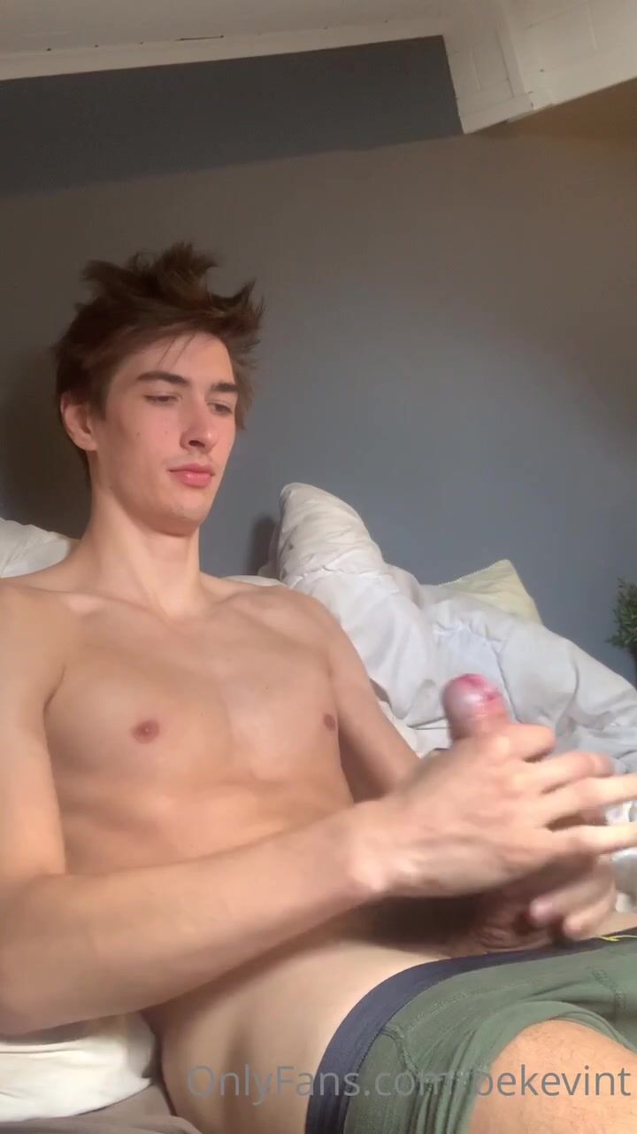 Hot of guy wanks his hard cock 47