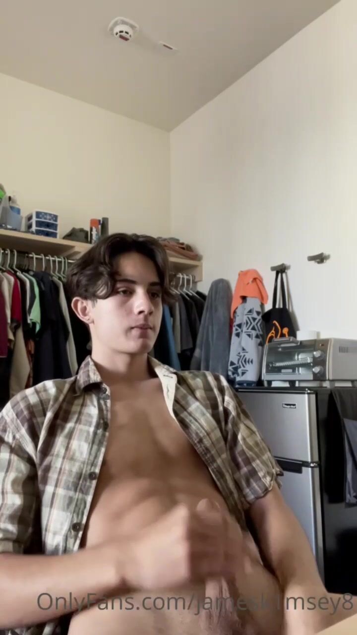 Hot of guy wanks hard cock 4