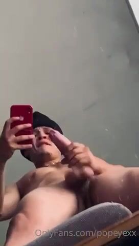 Hot of guy wanks his hard cock 6908d52019fba