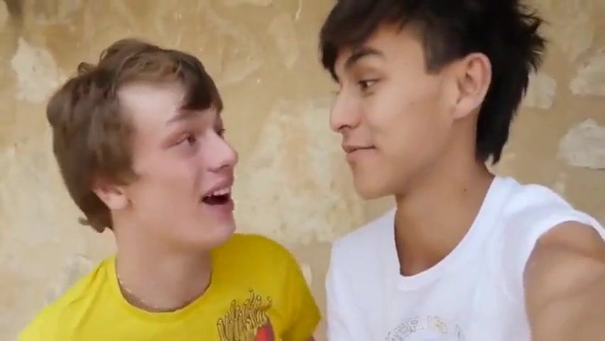 Outdoor gay teen orgy in nature