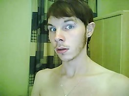 Hot sexy 18 years old boy stroking