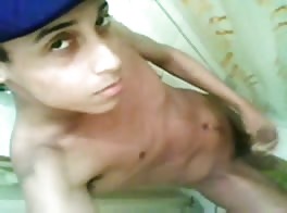 Latino teen gets hot