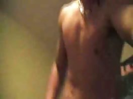 Teen stud pleasuring his hard cock